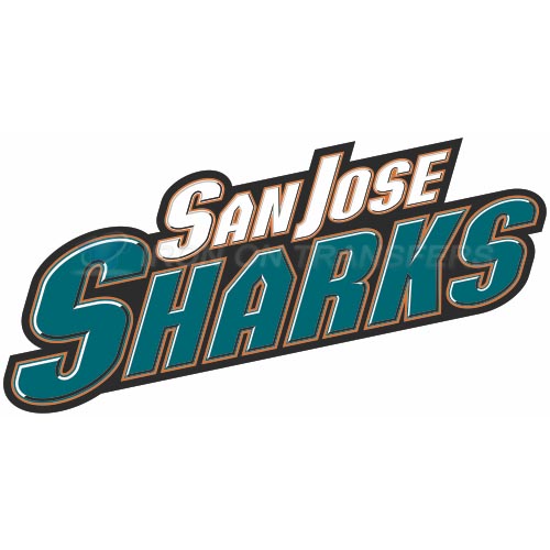 San Jose Sharks Iron-on Stickers (Heat Transfers)NO.308